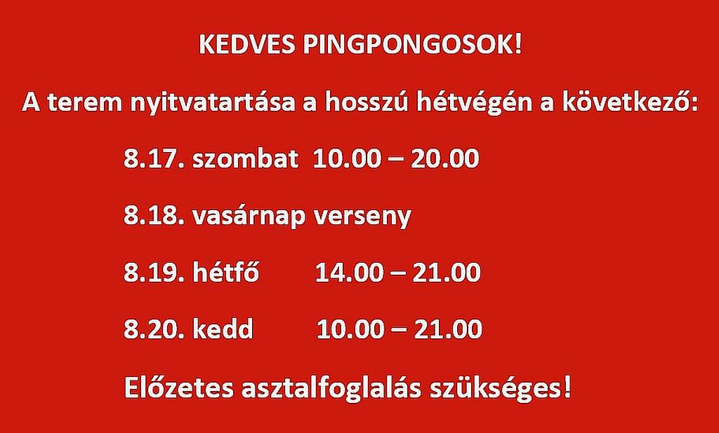 Csepeli Pingpong Club 0820