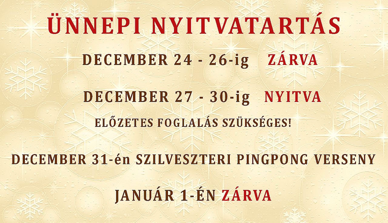 Csepeli pingpong club nnepi nyitvatarts 2024