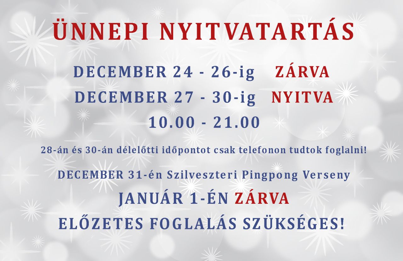 Ünnepi NYITVAtartás 2022